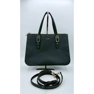 Kate Spade New York Connie Medium Triple Gusset Satchel Green Saffiano Leather